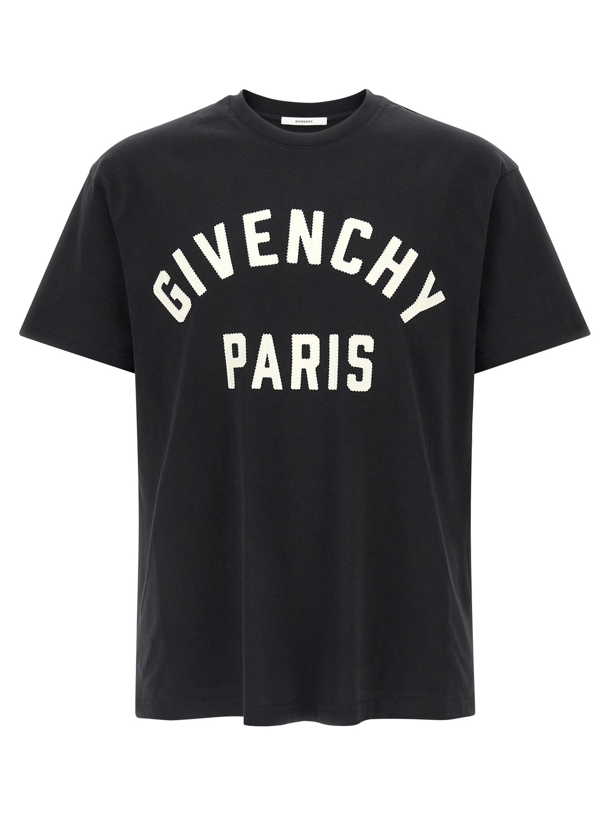 T-shirt en coton blanc et noir