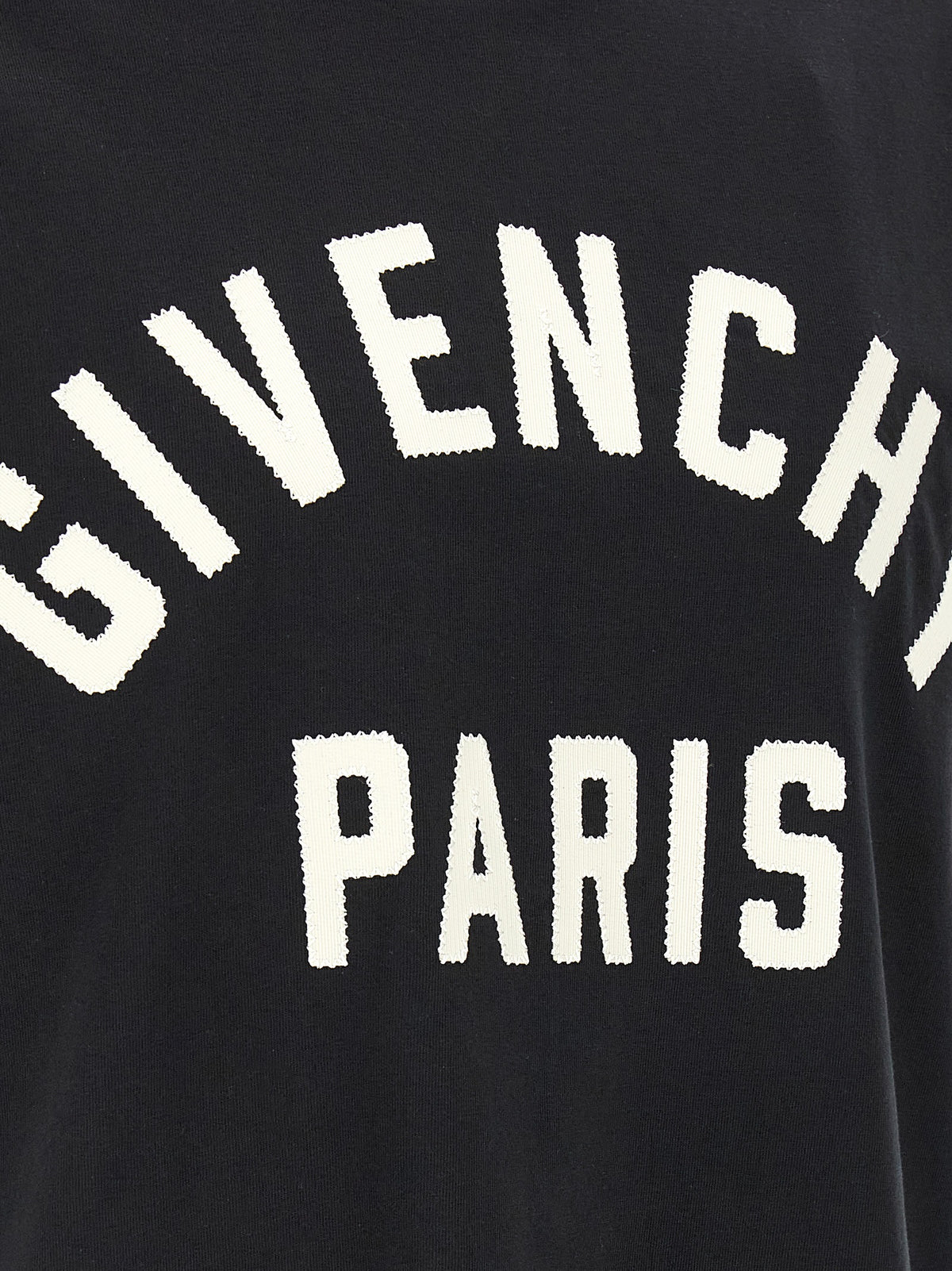 T-shirt en coton blanc et noir