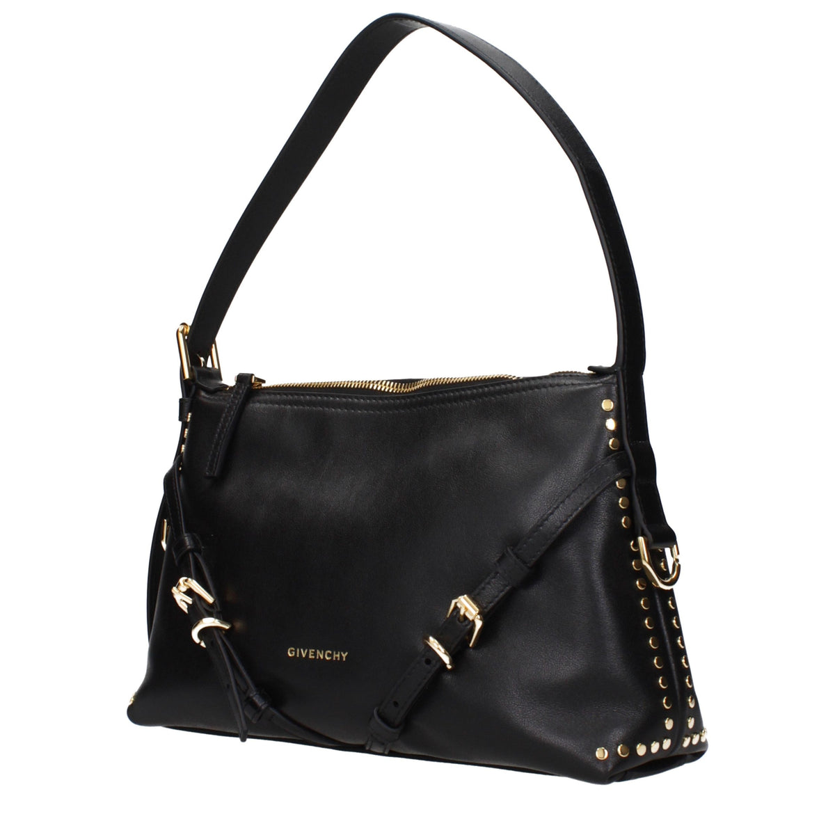 Sac à bandoulière en cuir noir