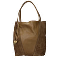 Brown Suede Shoulder Bag