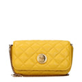 Sac bandoulière en cuir jaune
