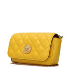 Sac bandoulière en cuir jaune