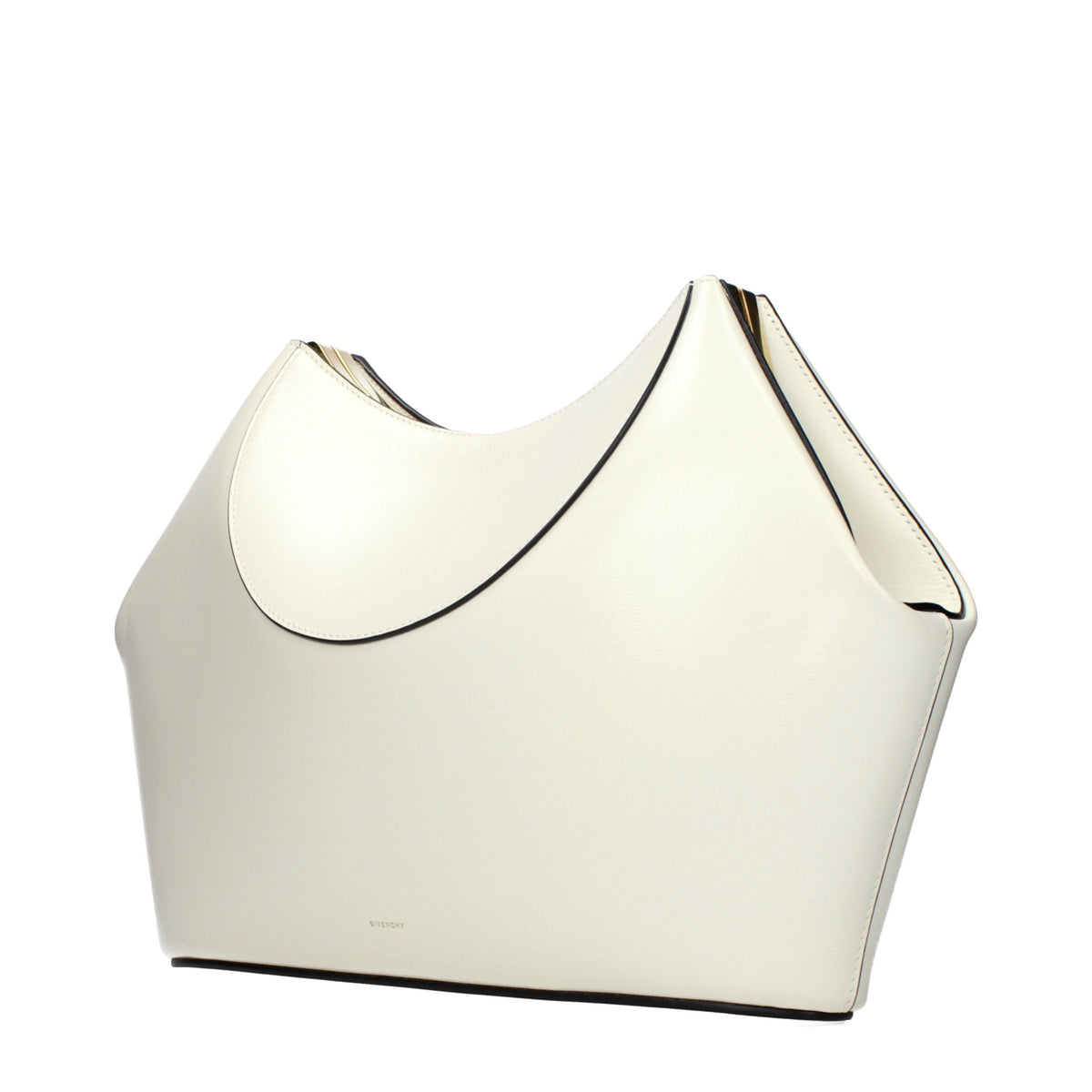 Pochette en cuir beige