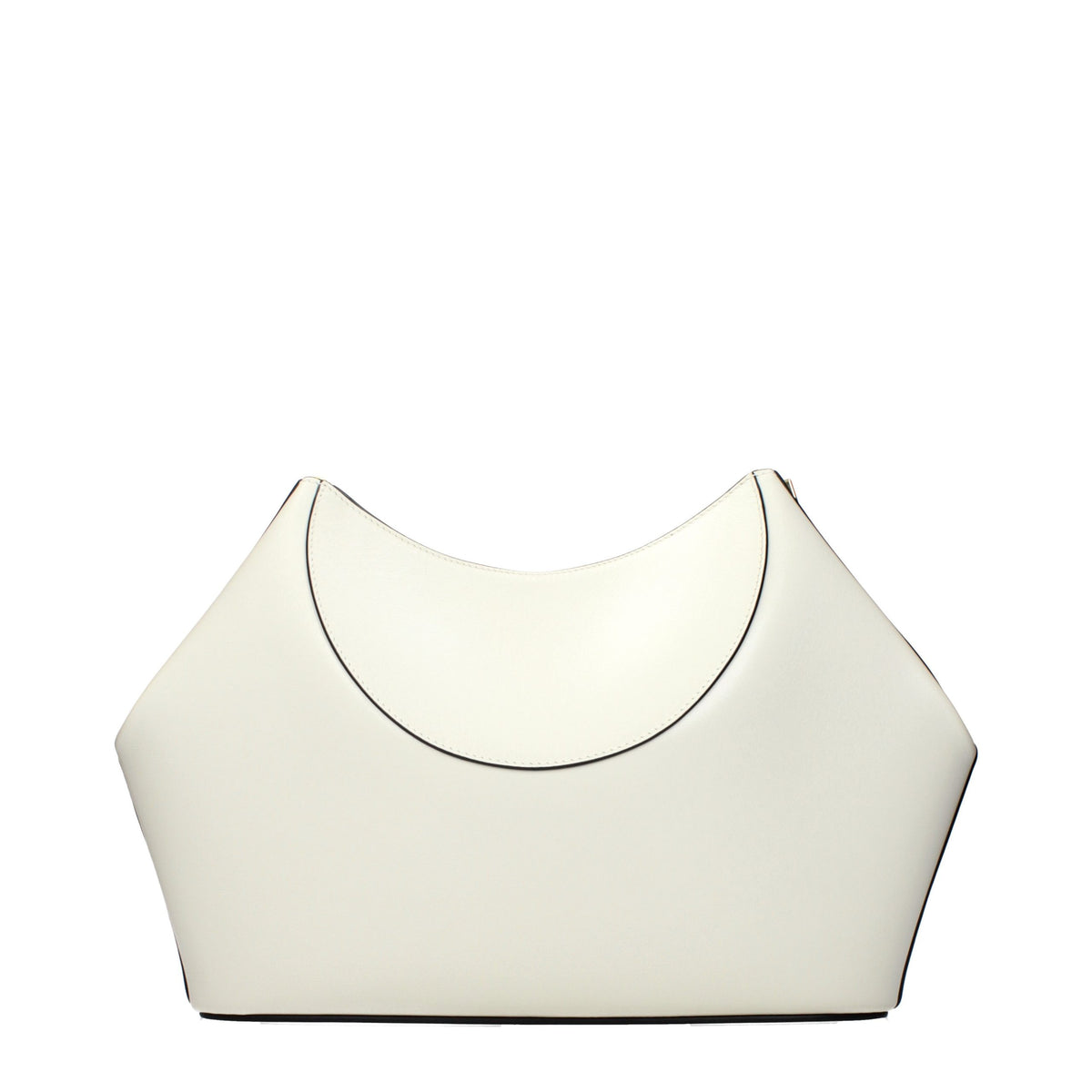 Pochette en cuir beige