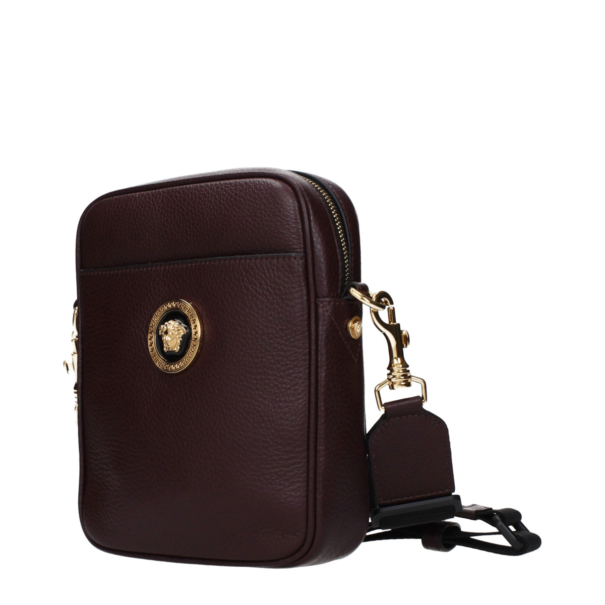 Sac bandoulière en cuir violet