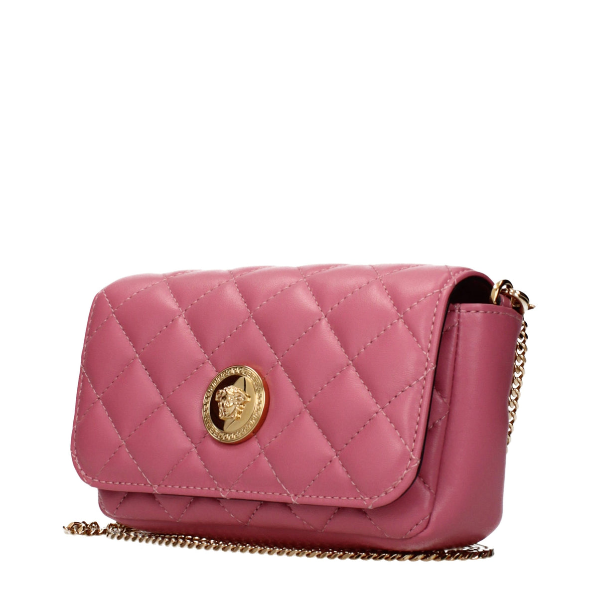 Sac bandoulière en cuir – Rose