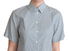 Blue and White Cotton Shirt