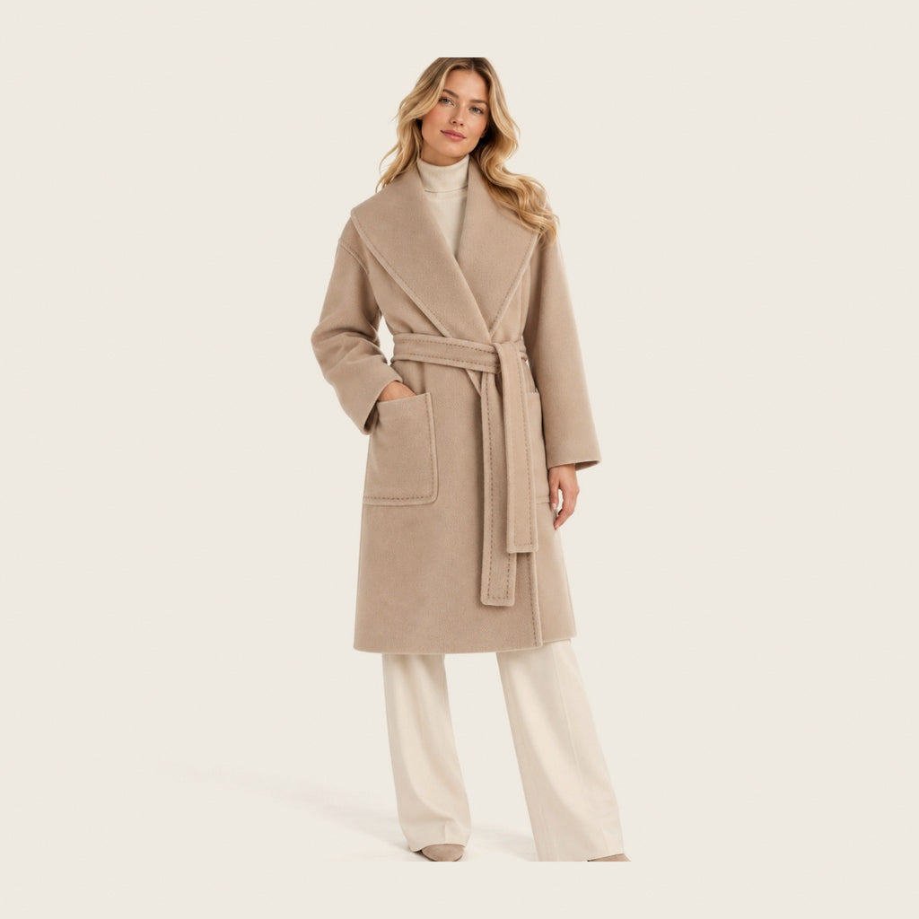 Beige Wool Coat