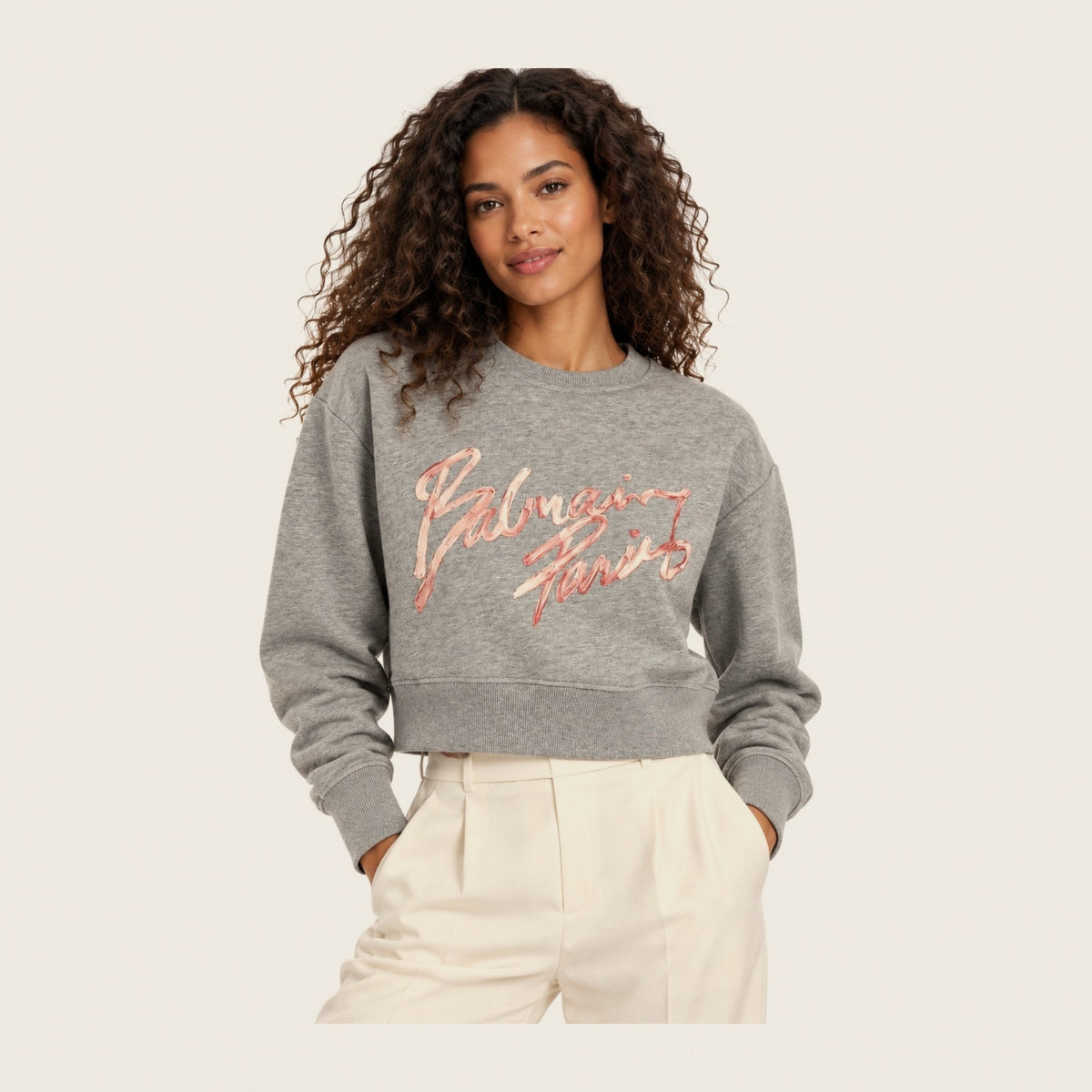 Cropped Signature Sweatshirt