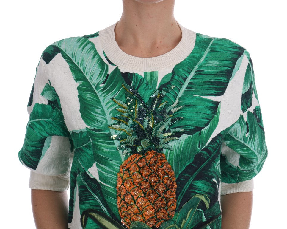 Sequinned Silk Sweater – Multicolour