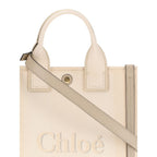 Sac à main en coton beige