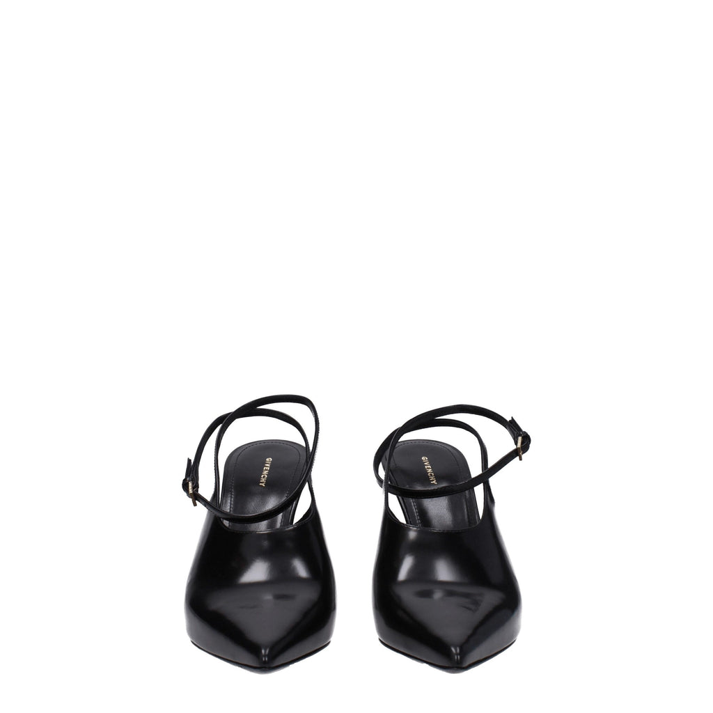 Escarpins noirs en cuir