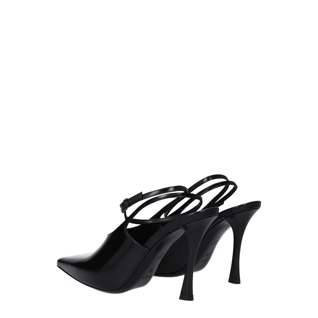 Escarpins noirs en cuir
