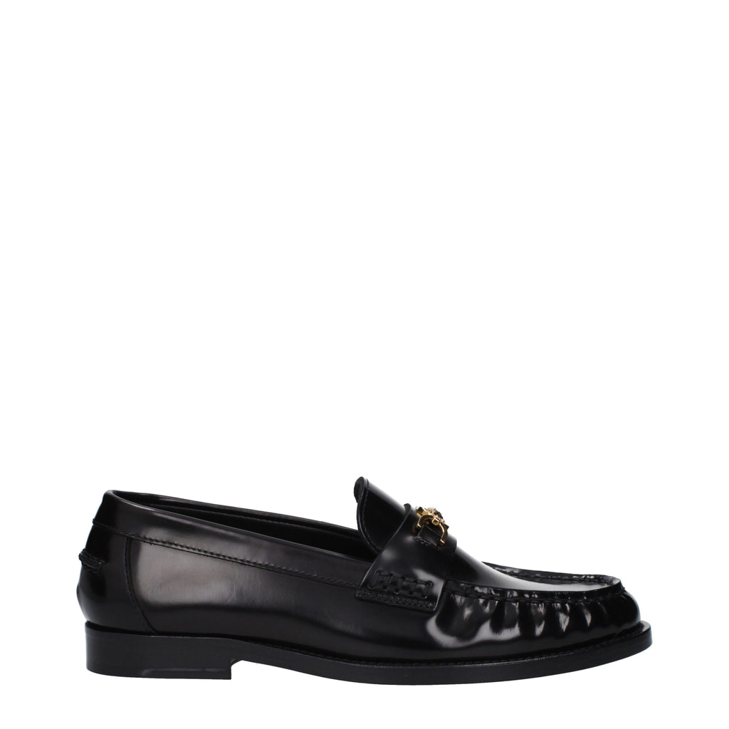 Mocassins en cuir noir
