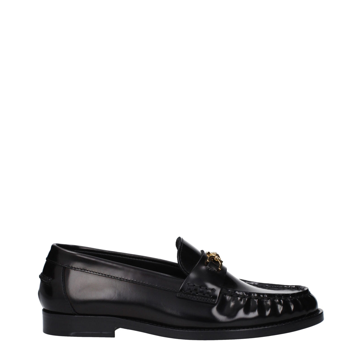 Mocassins en cuir noir