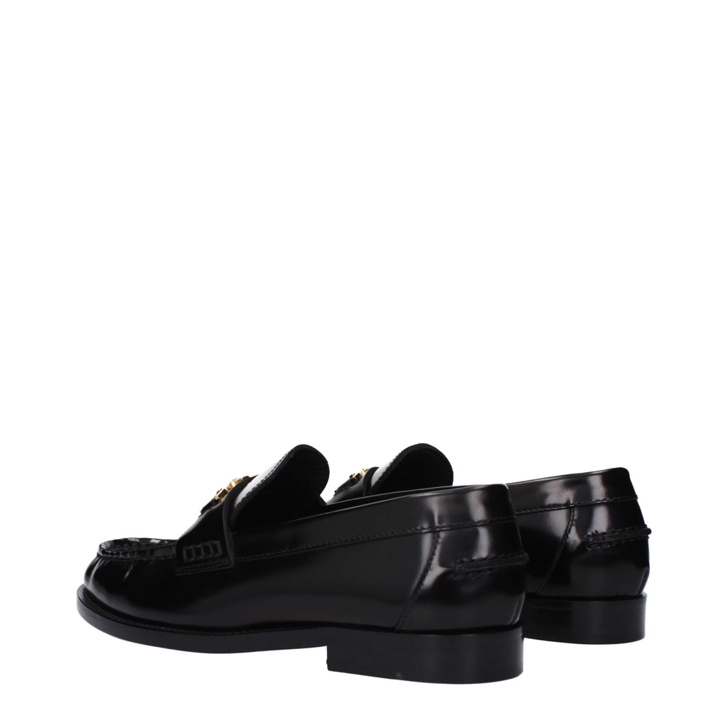 Mocassins en cuir noir