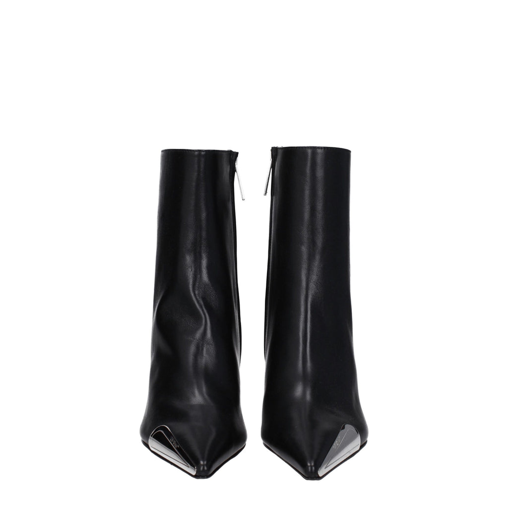 Leather Ankle Boots – Black