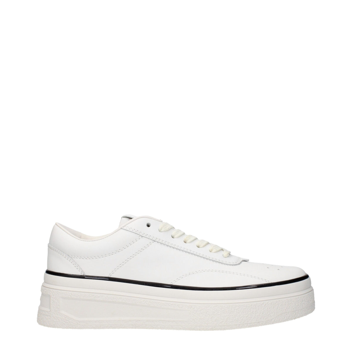 Baskets en cuir blanc