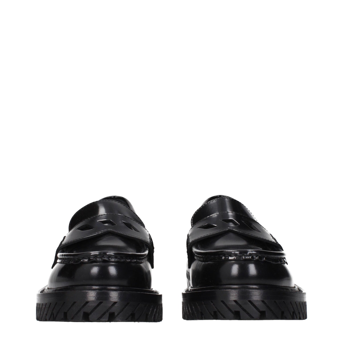 Mocassins en cuir – Noir