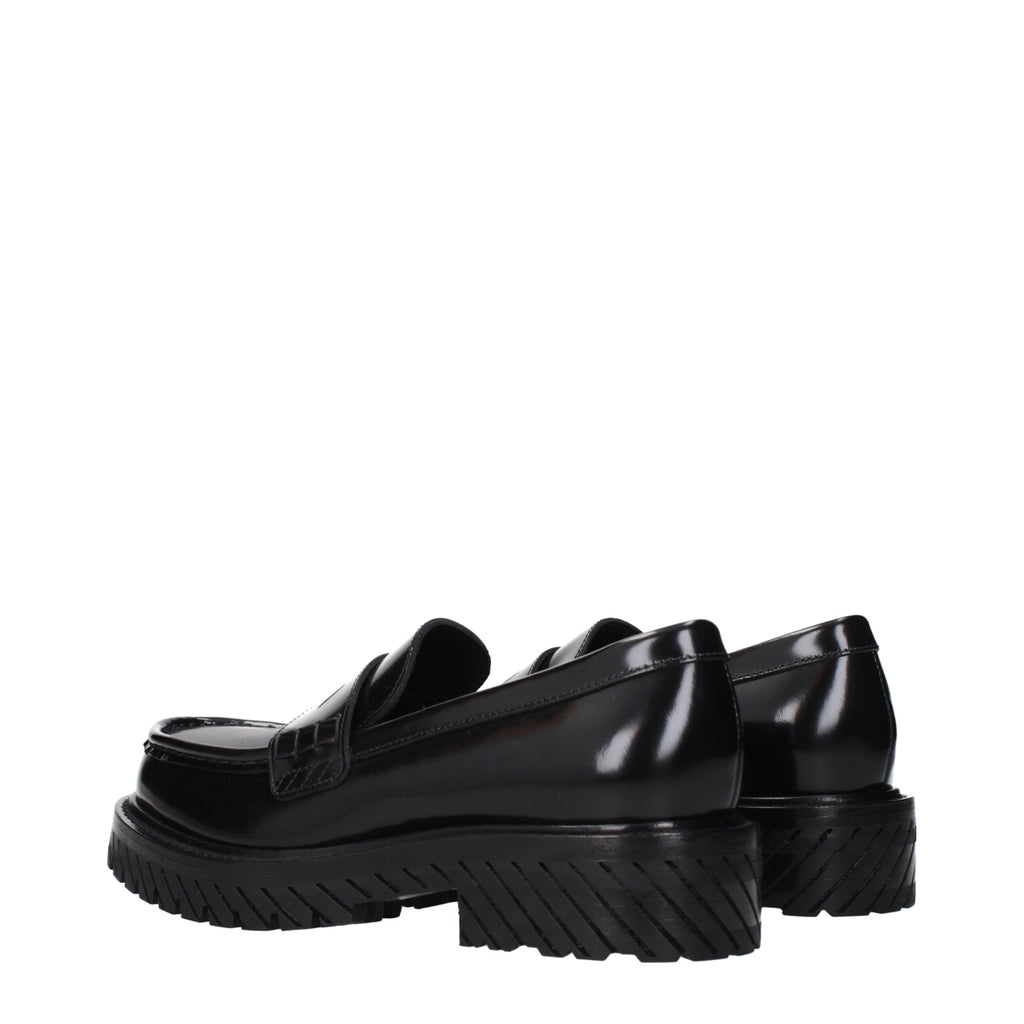 Mocassins en cuir – Noir