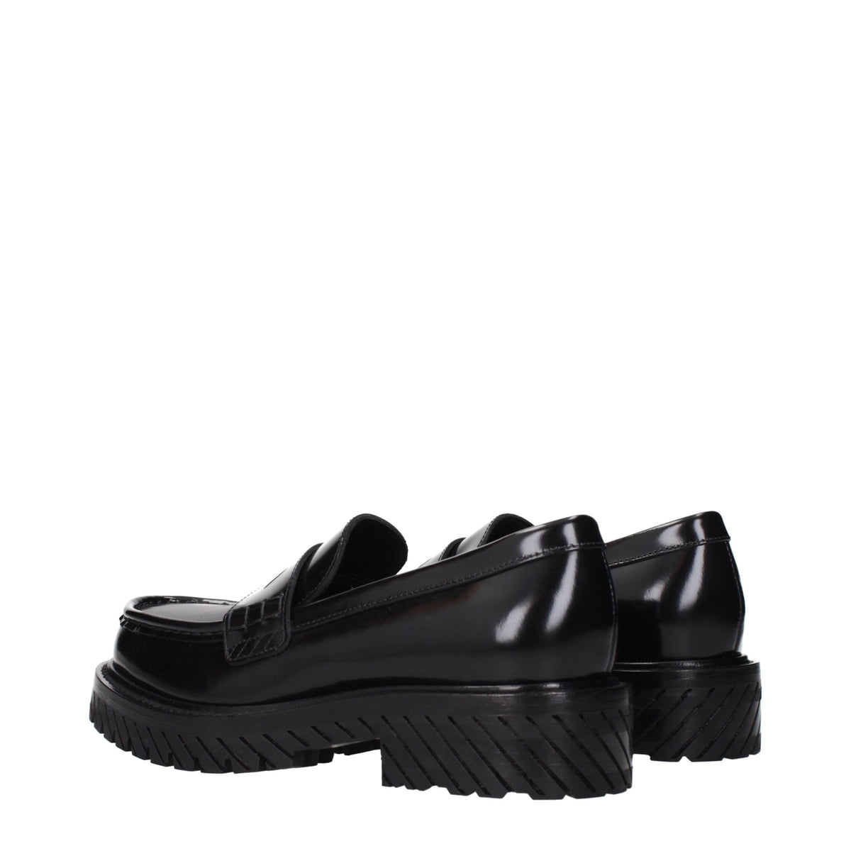 Mocassins en cuir – Noir