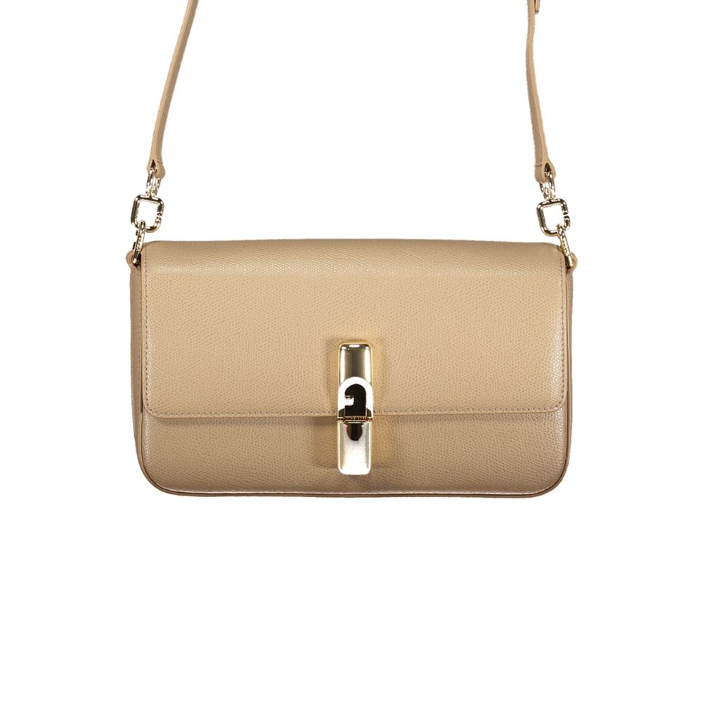 Sac à main en cuir beige