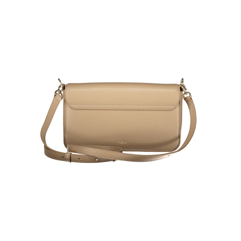 Sac à main en cuir beige