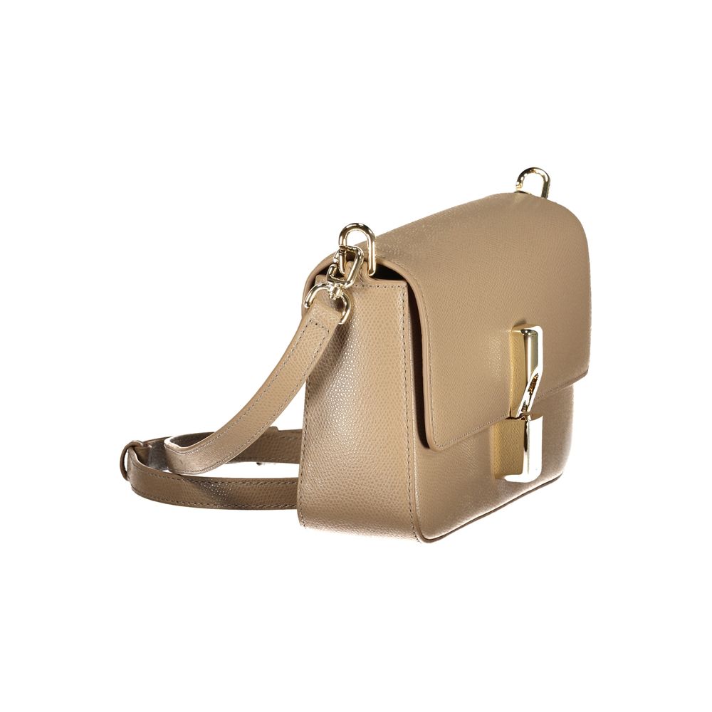 Sac à main en cuir beige