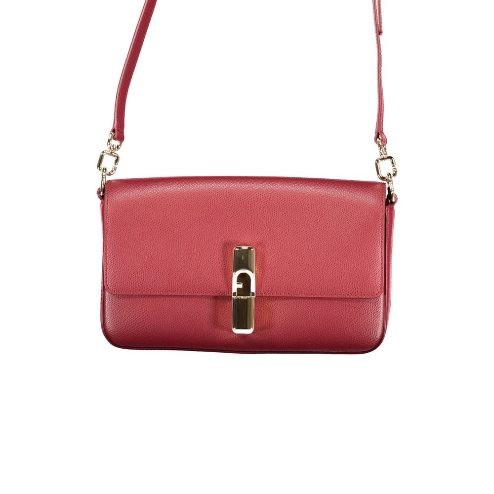 Sac à main en cuir rouge