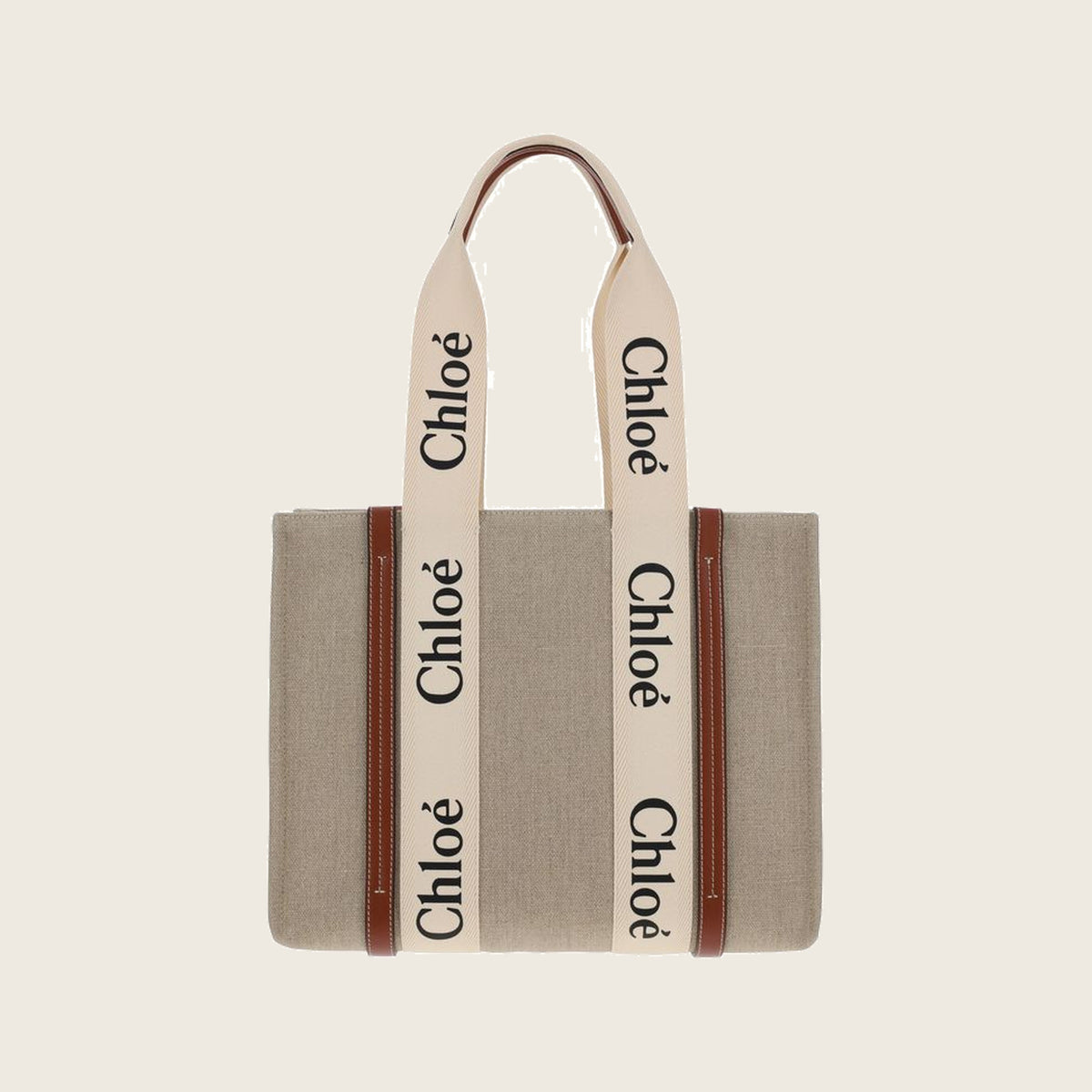 Sac à main en lin – Beige