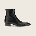 Bottines en cuir – Noir