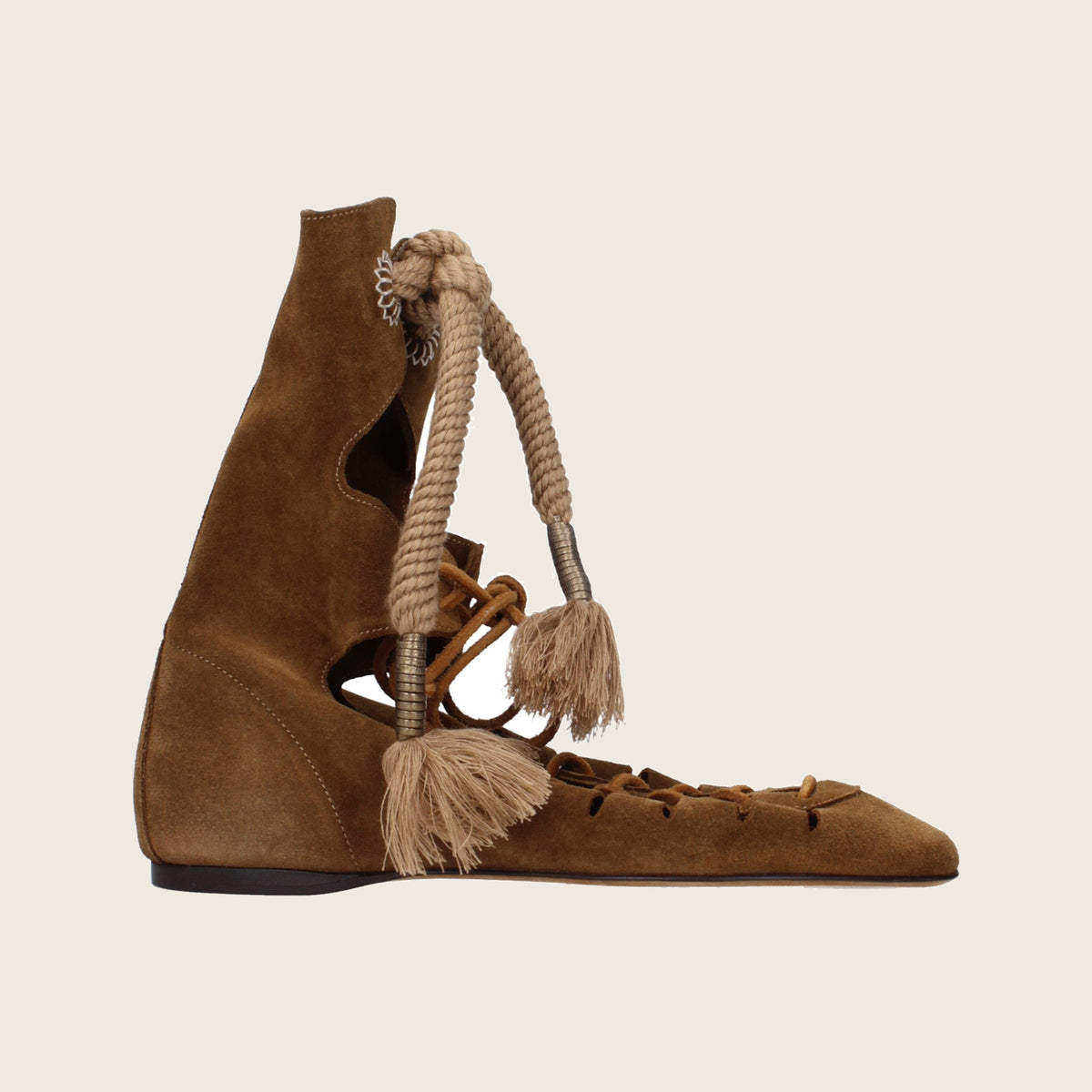 Bottines en cuir – Marron
