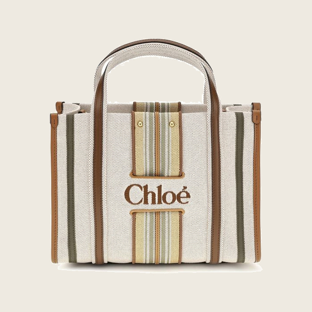 Sac à bandoulière Woody en coton – Beige