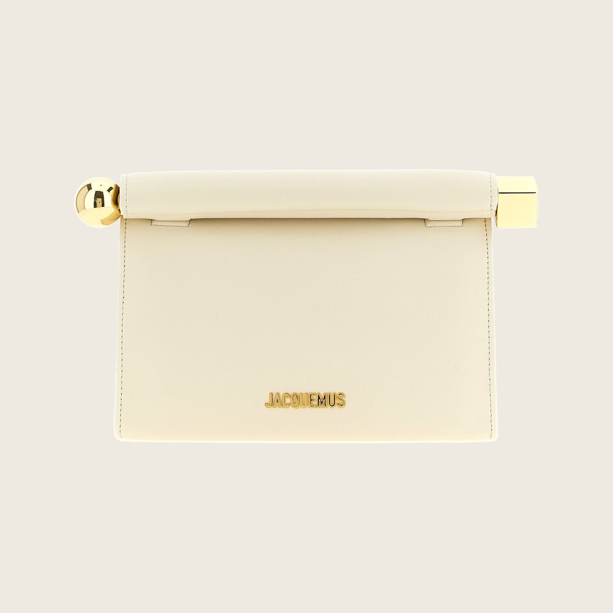 Le Sac Rond Clutch – Blanc