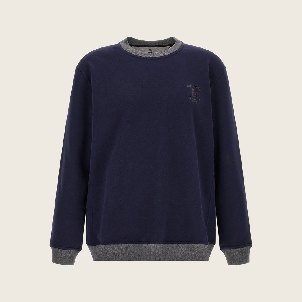 Sweat-shirt en coton – Bleu