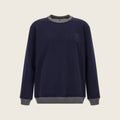 Sweat-shirt en coton – Bleu