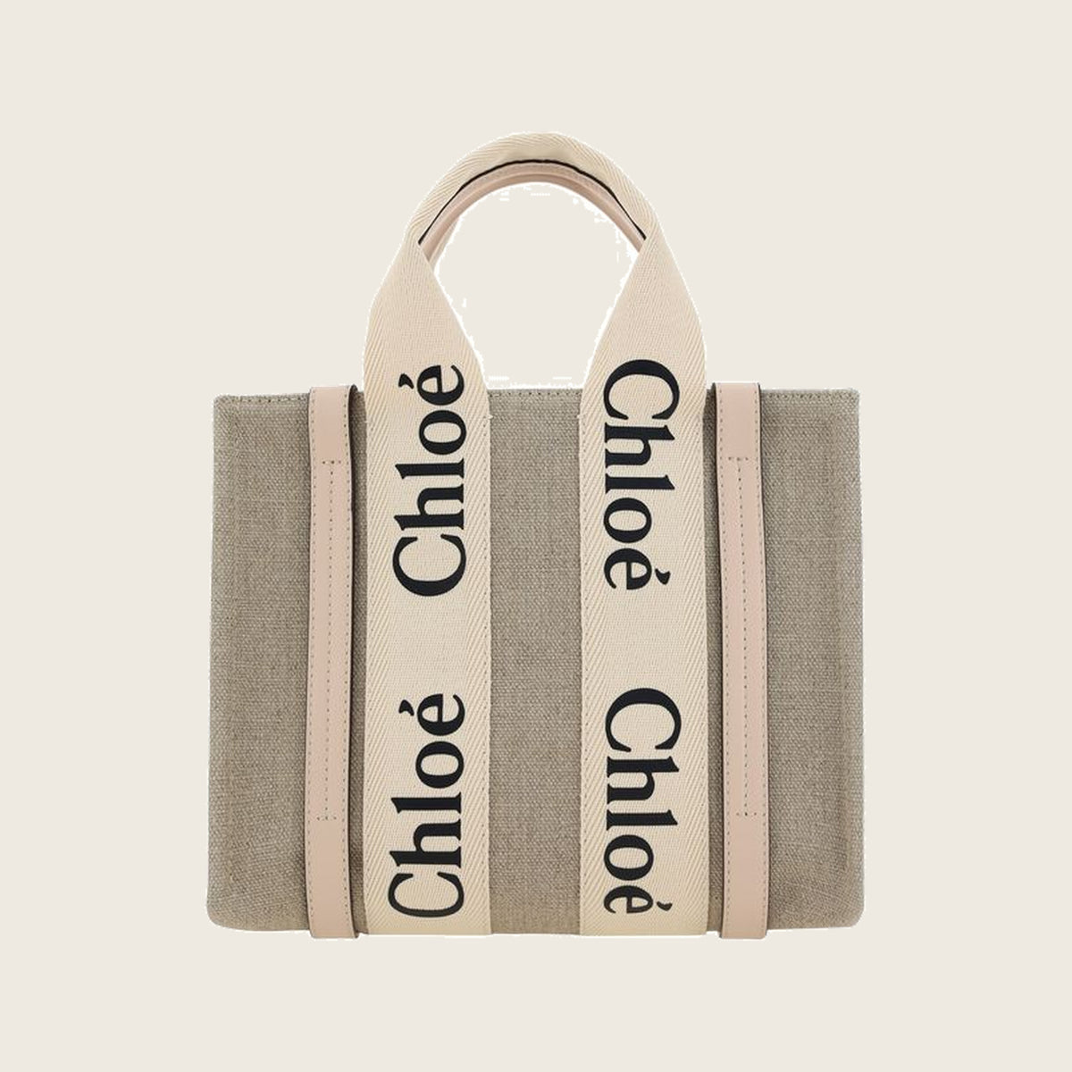 Woody Canvas Handbag – Brown