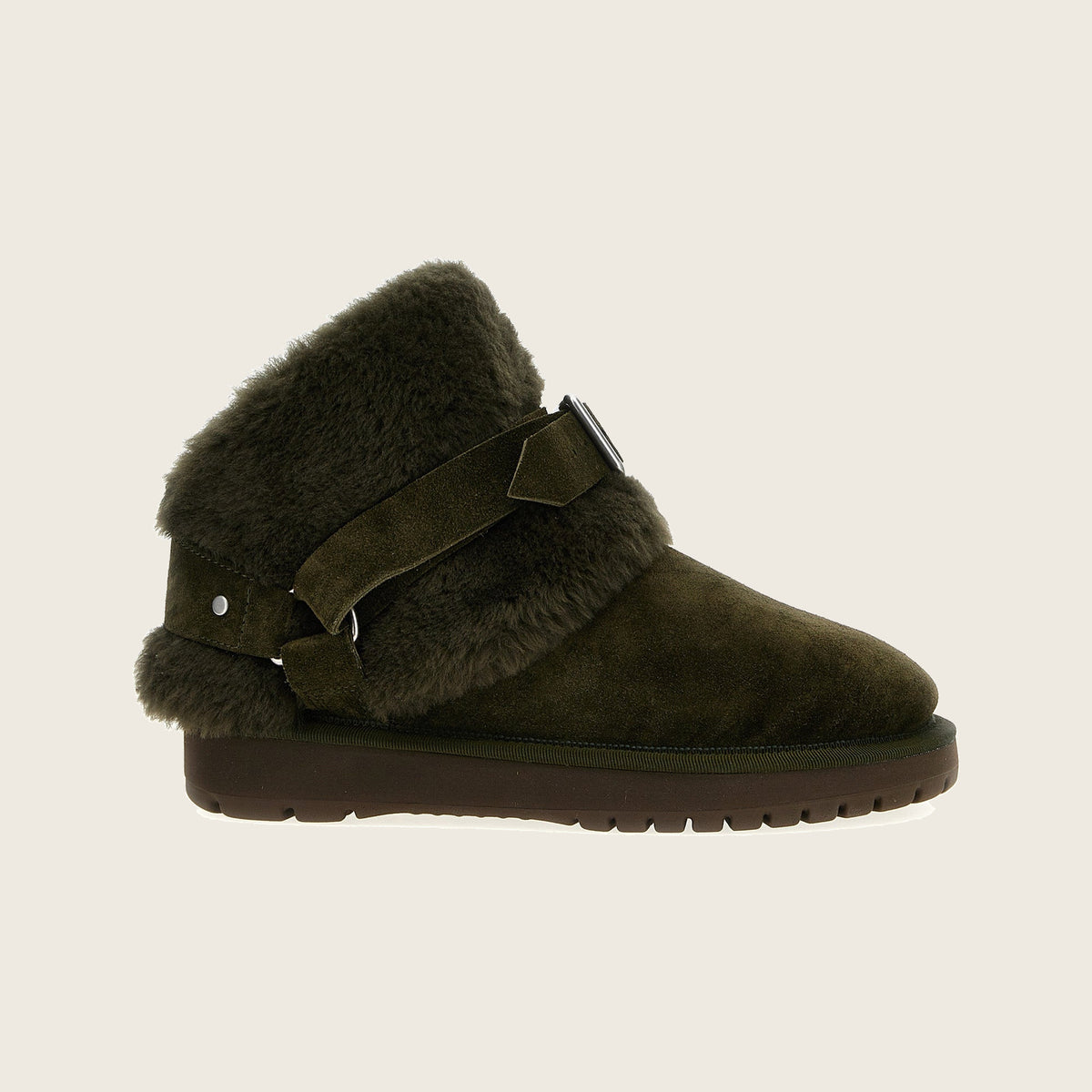 Bottines en cuir bicolores
