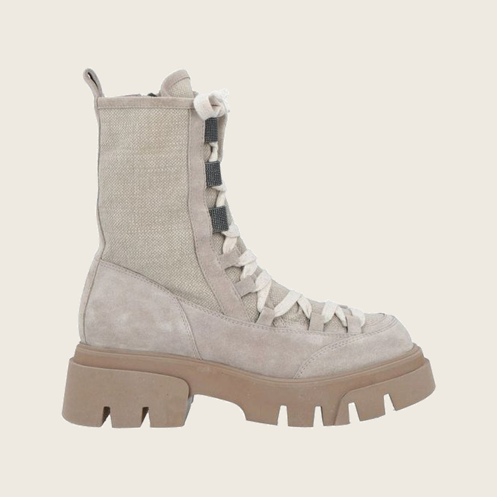 Bottes en cuir – Beige