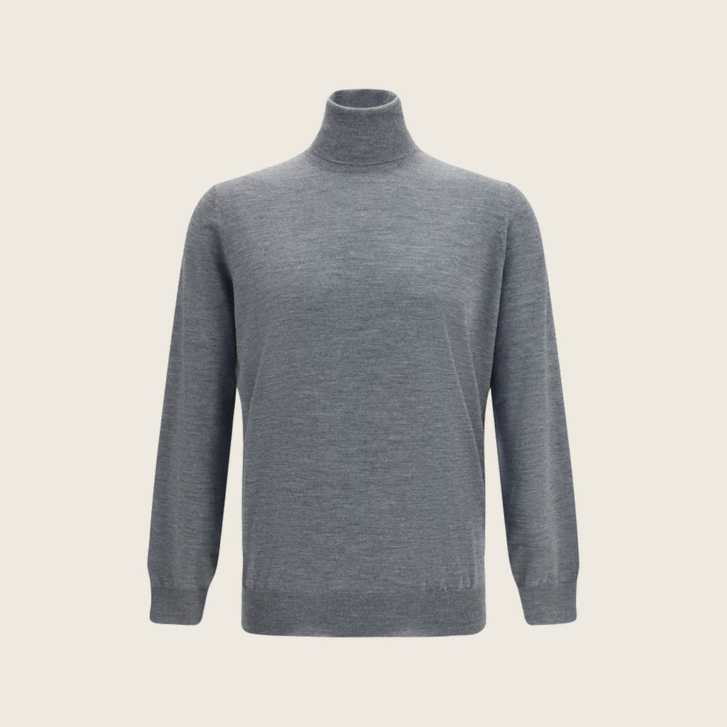 Col roulé en laine – Gris