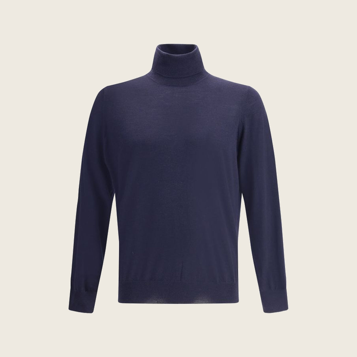 Col roulé en laine – Bleu