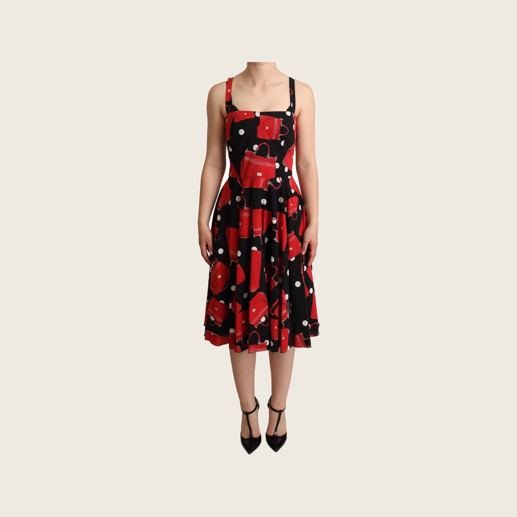 Sicily Silk Dress – Black