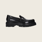 Mocassins en cuir – Noir