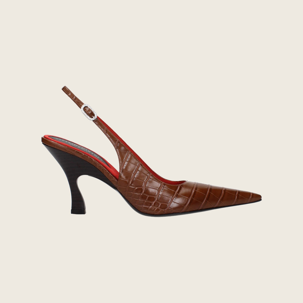 Leather Pumps – Brown