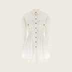 Medusa Cotton Dress – White