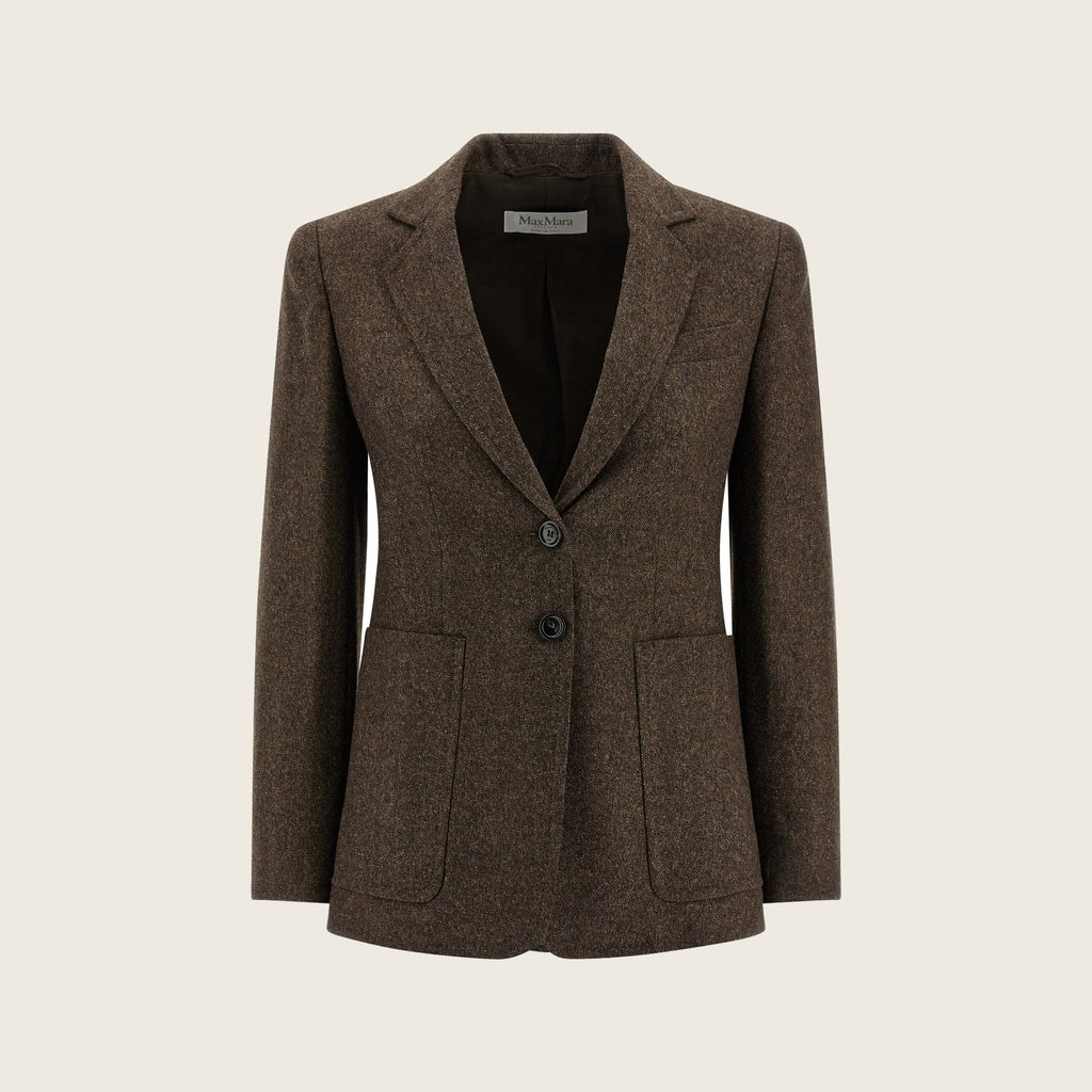 Virgin Wool Blazer – Brown