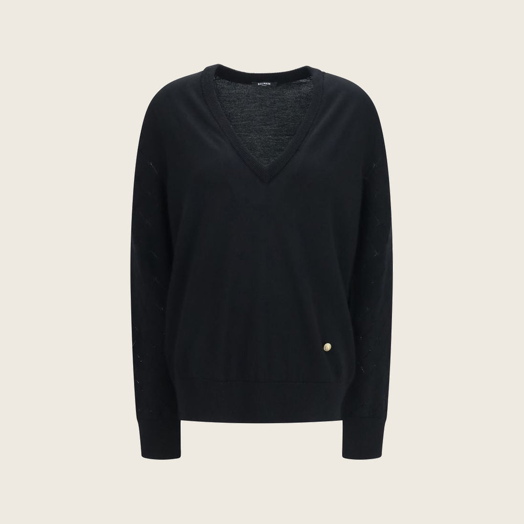Wool Sweatshirt – Black