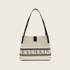 Cotton Shoulder Bag – Beige