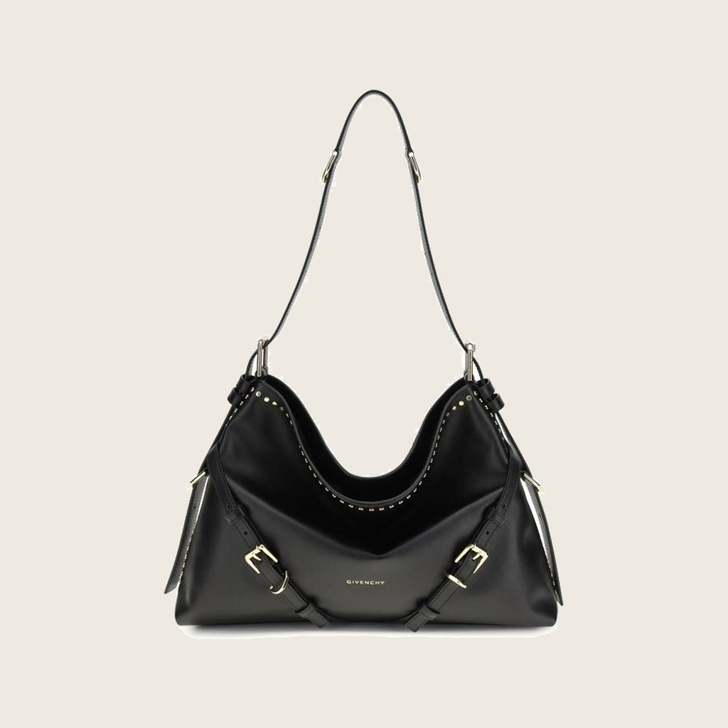 Sac à bandoulière en cuir – Noir