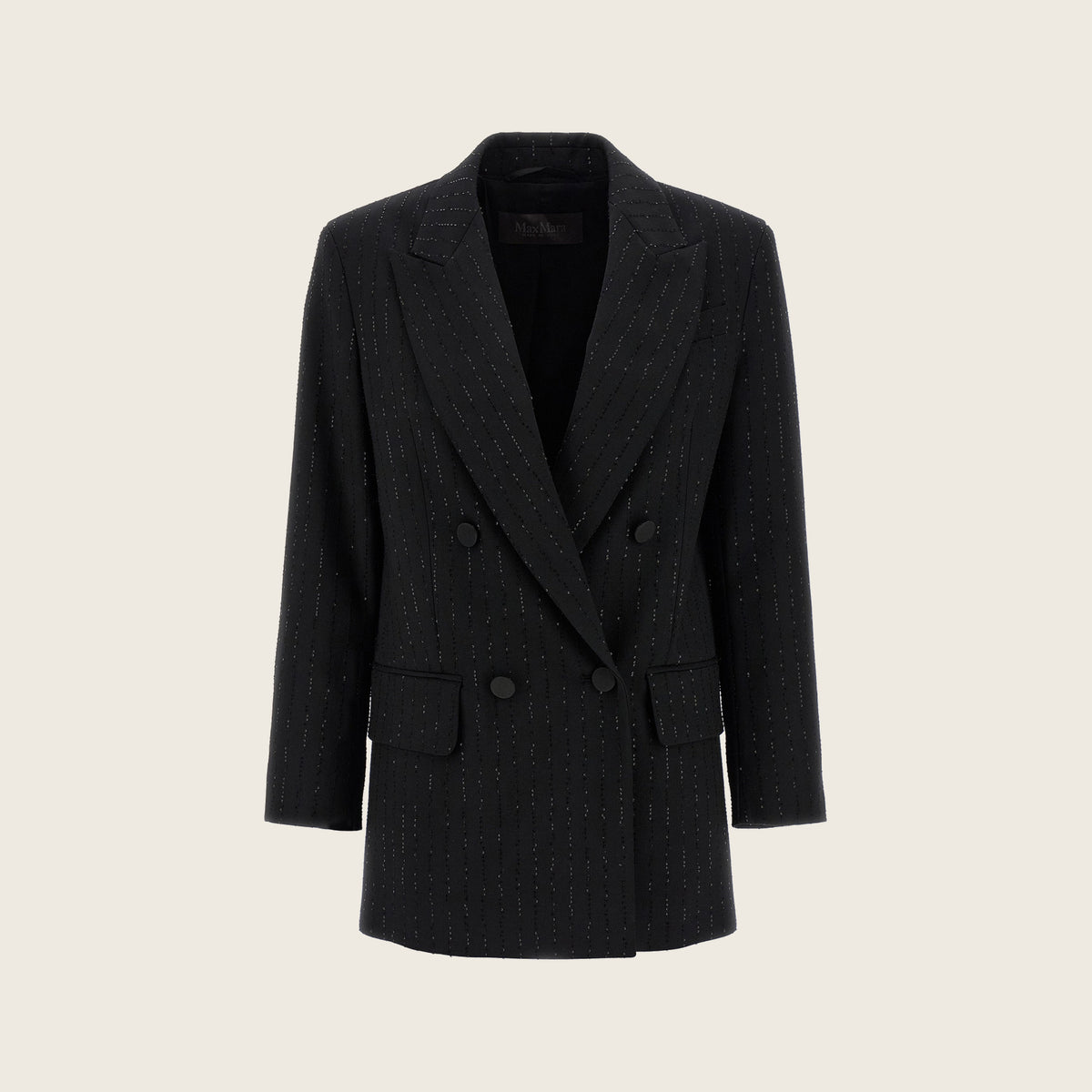 Blazer en laine vierge – Noir